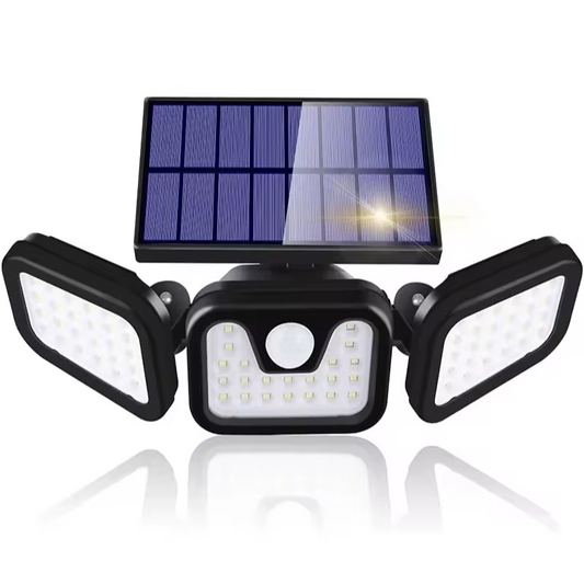 SolarGuard™ 3-Head 360° Solar Security Lights