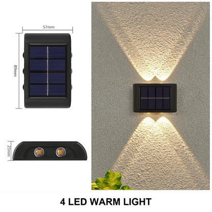 Solar-Powered Upside Down Wall Light