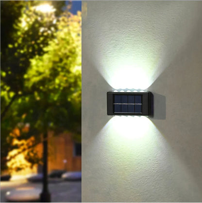 Solar-Powered Upside Down Wall Light