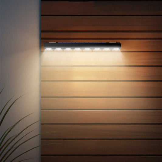 LumiGlow™ 8 LED Solar Wall Light