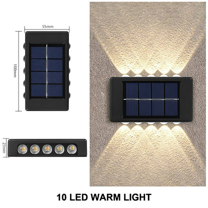 Solar-Powered Upside Down Wall Light