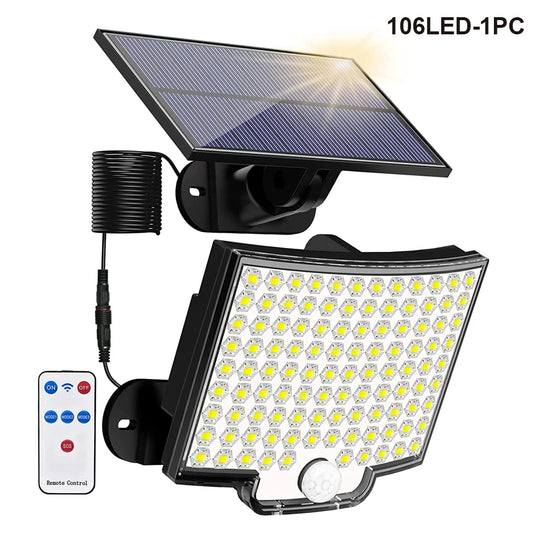 318LED Solar Flood Lights Outdoor